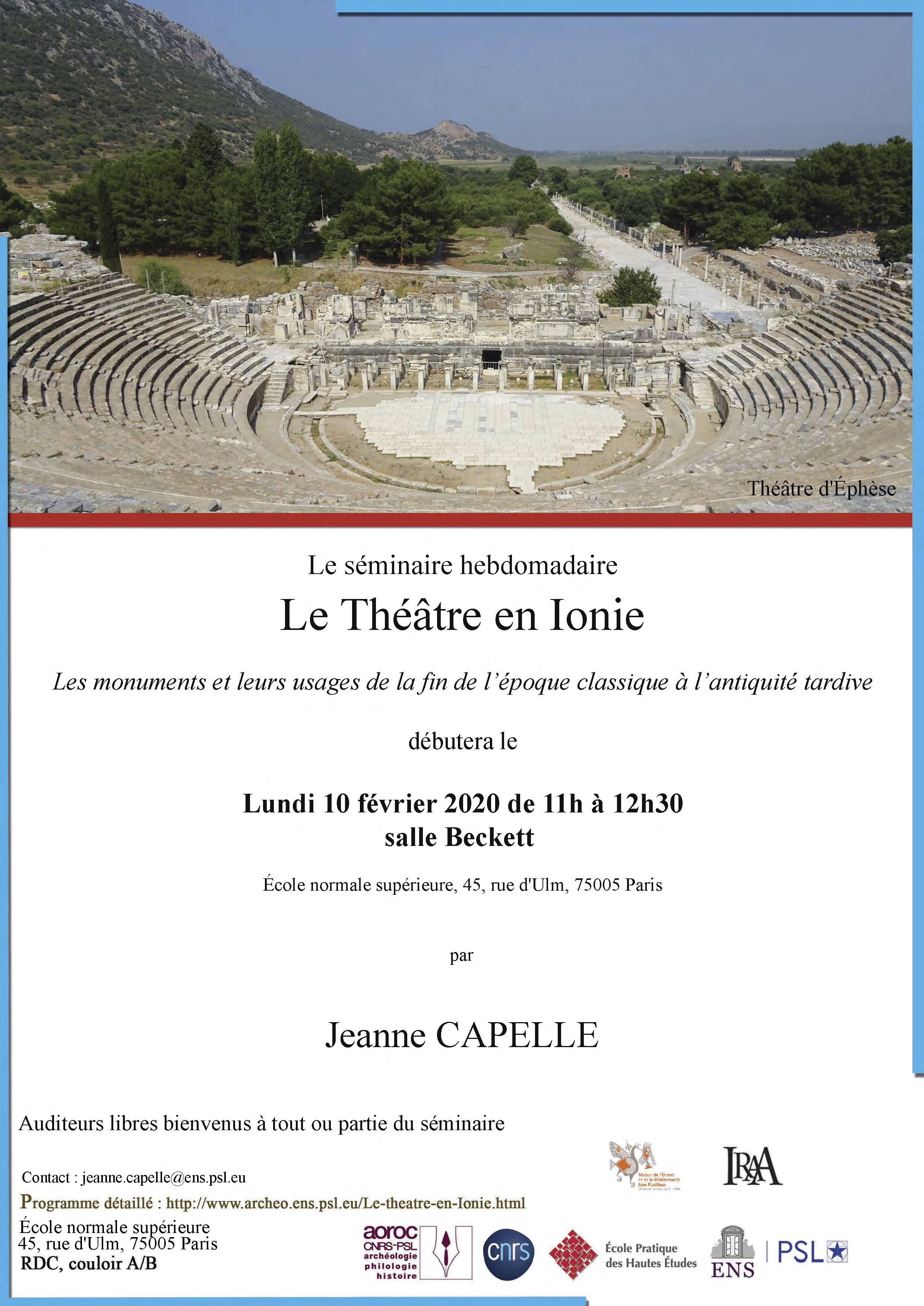 affiche théâtre en Ionie